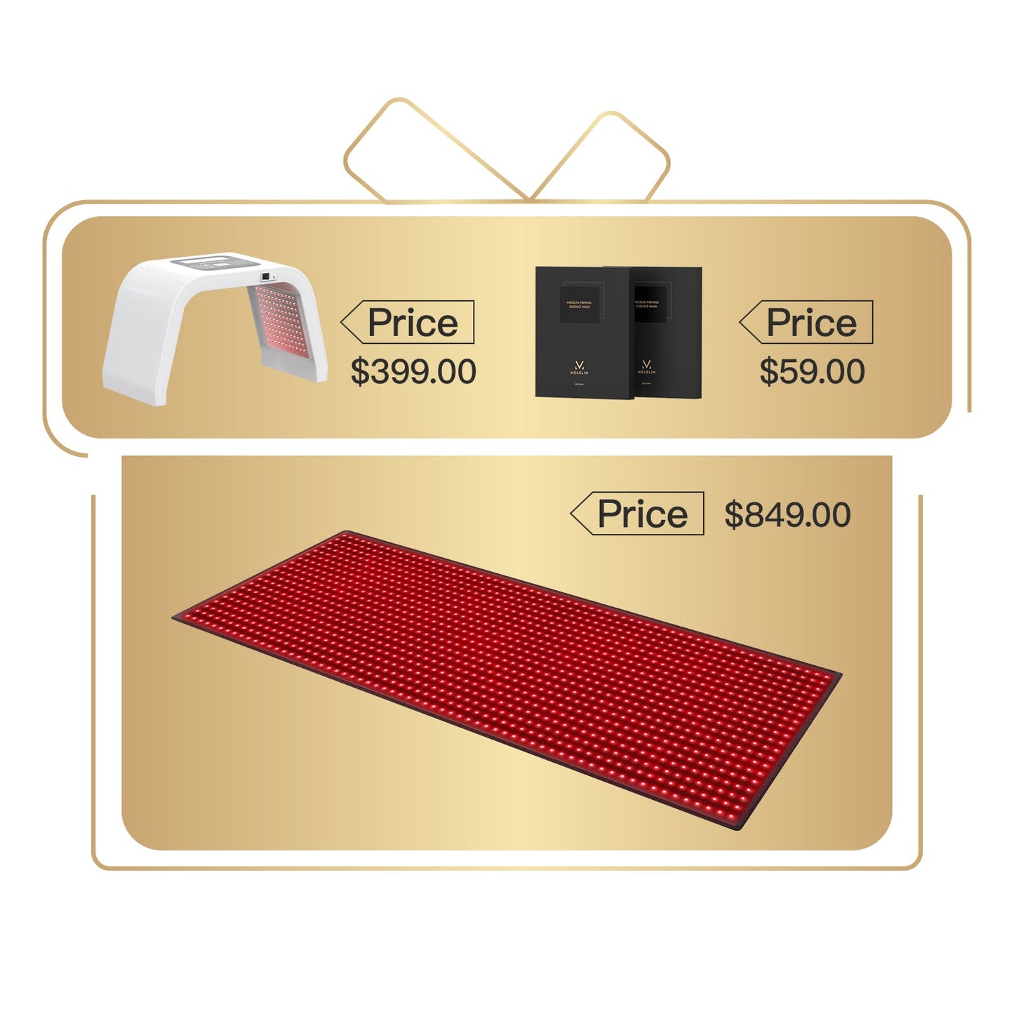 Megelin Red and Near-Infrared Light Therapy Mat for Whole Body