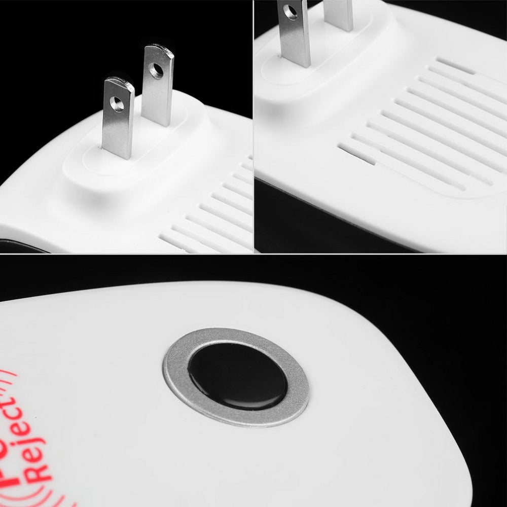 Electronic Ultrasonic Healthy Rechargeble Anti Mosquito Insect Pest Reject Mouse Repellent Repeller Practical Home EUUS Plug - Wholesalus