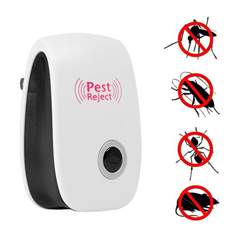 Electronic Ultrasonic Healthy Rechargeble Anti Mosquito Insect Pest Reject Mouse Repellent Repeller Practical Home EUUS Plug - Wholesalus