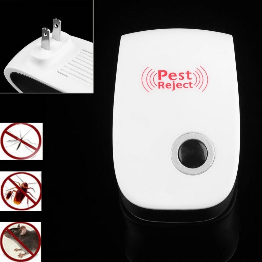 Electronic Ultrasonic Healthy Rechargeble Anti Mosquito Insect Pest Reject Mouse Repellent Repeller Practical Home EUUS Plug - Wholesalus