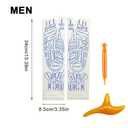Acupressure Reflexology Socks with Massage Stick - Wholesalus