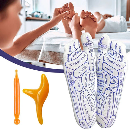 Acupressure Reflexology Socks with Massage Stick - Wholesalus