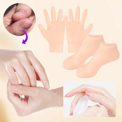 HydraSilk Moisturizing Socks and Gloves Set - Wholesalus