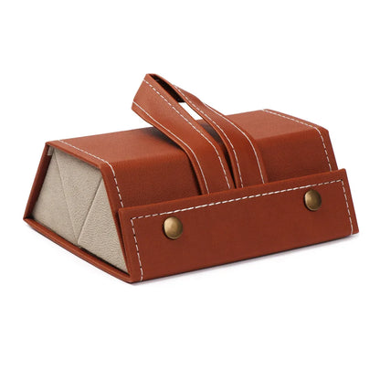 Foldable Leather Sunglasses Case - Wholesalus