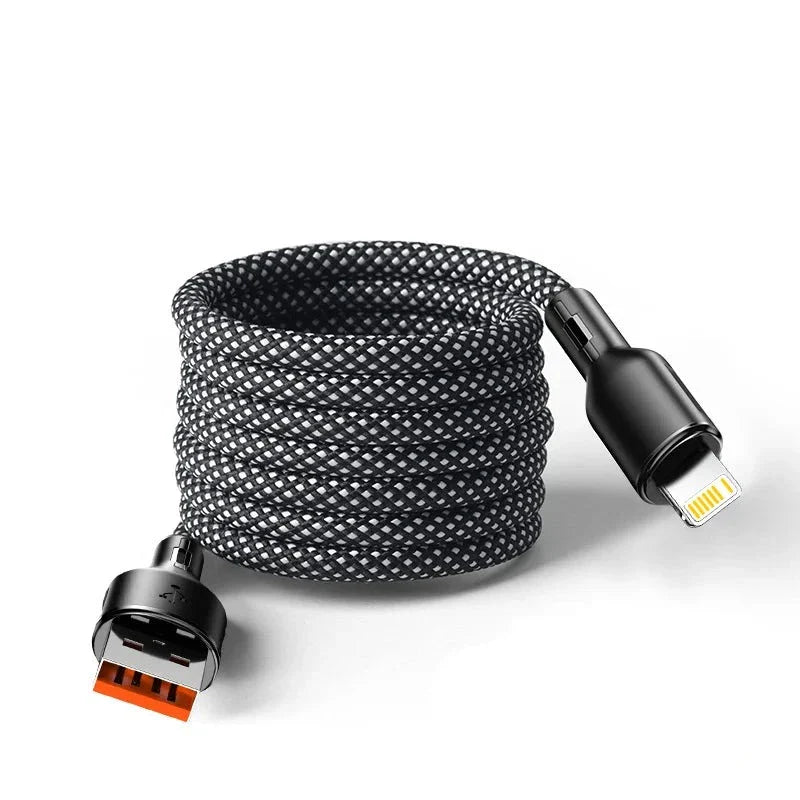 Magnetic Retractable Fast Charging Data Cable - Wholesalus