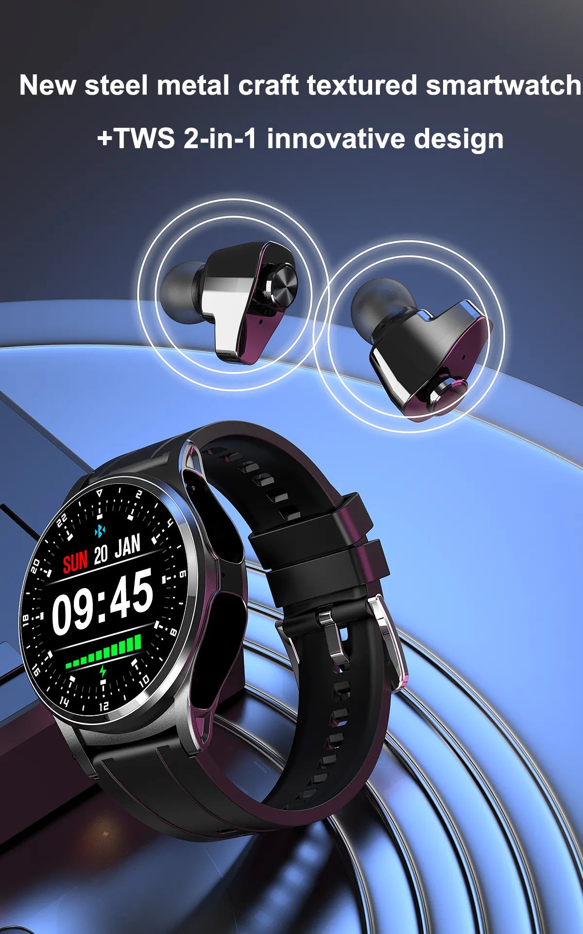 Smart Two-in-one Bluetooth Watch