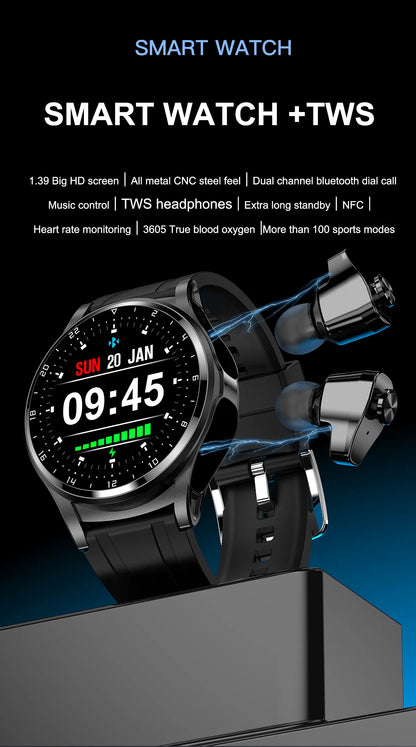 Smart Two-in-one Bluetooth Watch - Wholesalus